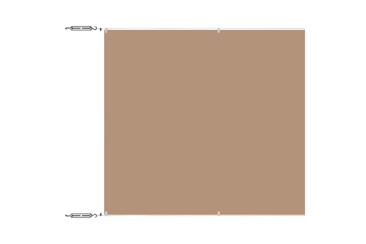 vidaXL 148413 Vertical Awning Taupe 140x800cm Oxford Fabric