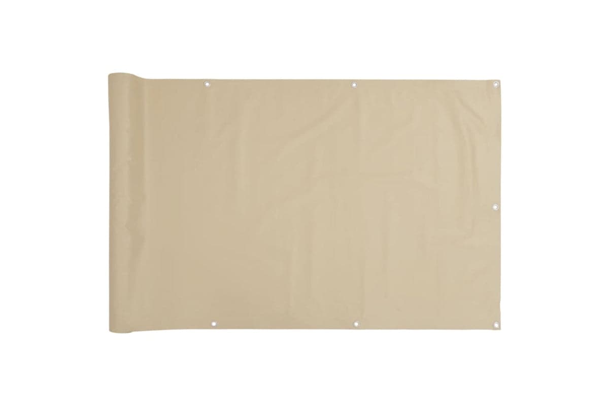 vidaXL 42335 Balcony Screen Oxford Fabric 90x600cm Beige