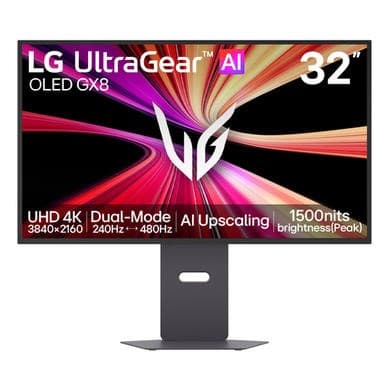 LG UltraGear evo 32" OLED Dual Mode 4K UHD 240Hz Full HD 480Hz 0.03ms Gaming Monitor