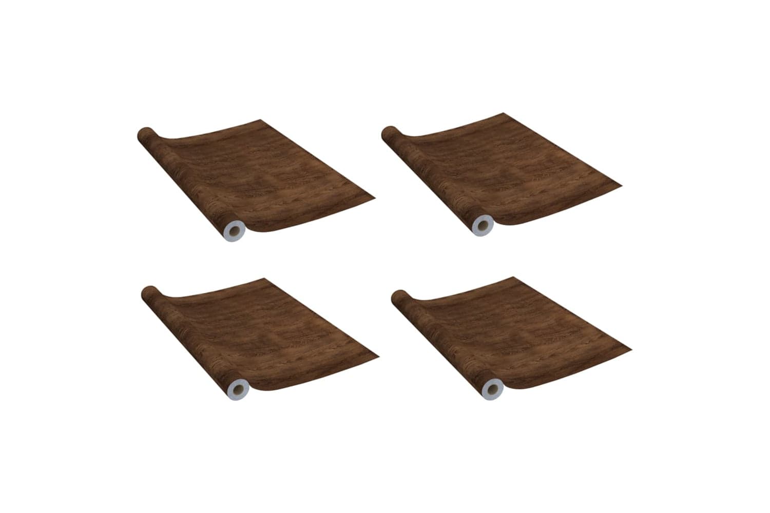 vidaXL 3059643 Self-adhesive Door Films 4 Pcs Dark Oak 210x90cm Pvc