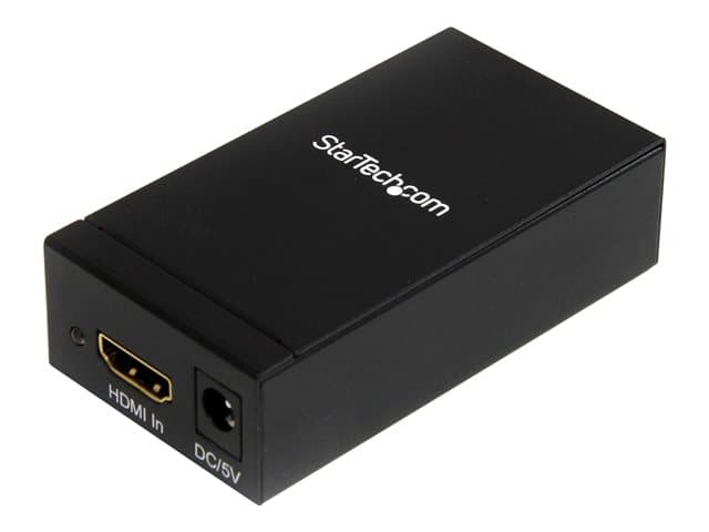 STARTECH.COM - StarTech Active HDMI to DisplayPort Converter - 1920 x 1200 - EDID Support - HDMI or DVI to DP Converter (HDMI2DP) - video converter - black