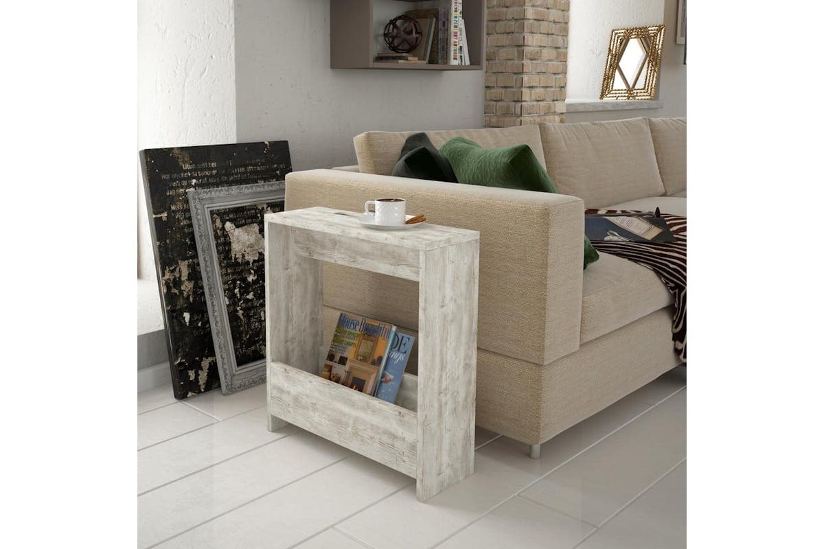 Decortie Simpi Modern Side End Table | Side Table | Engineered Wood | 60cm