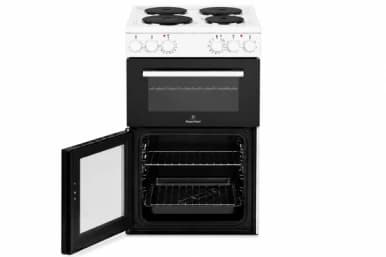 PowerPoint 50cm Twin Cavity Solid Top Cooker White | P05E2AW