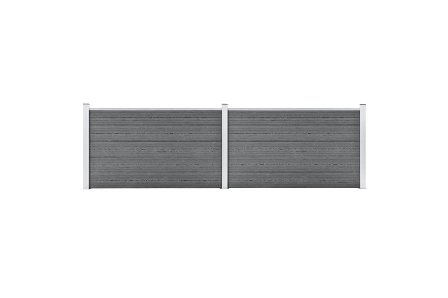 vidaXL 3053247 Garden Fence Wpc 353x106cm Grey