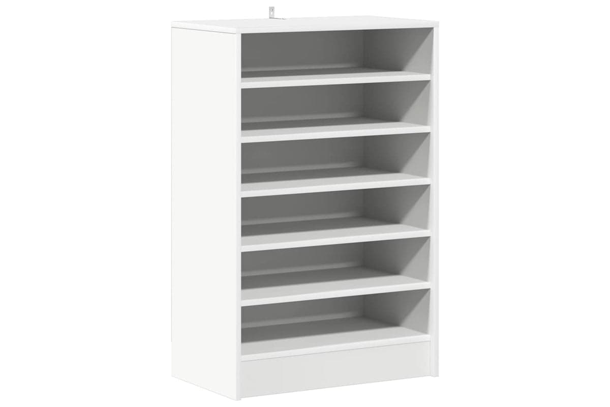 vidaXL 808945 Shoe Cabinet White 60x35x92cm Engineered Wood