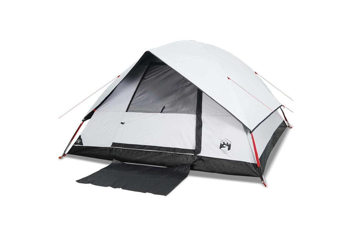 Vidaxl Family Tent Dome 6-person White Blackout Fabric Waterproof