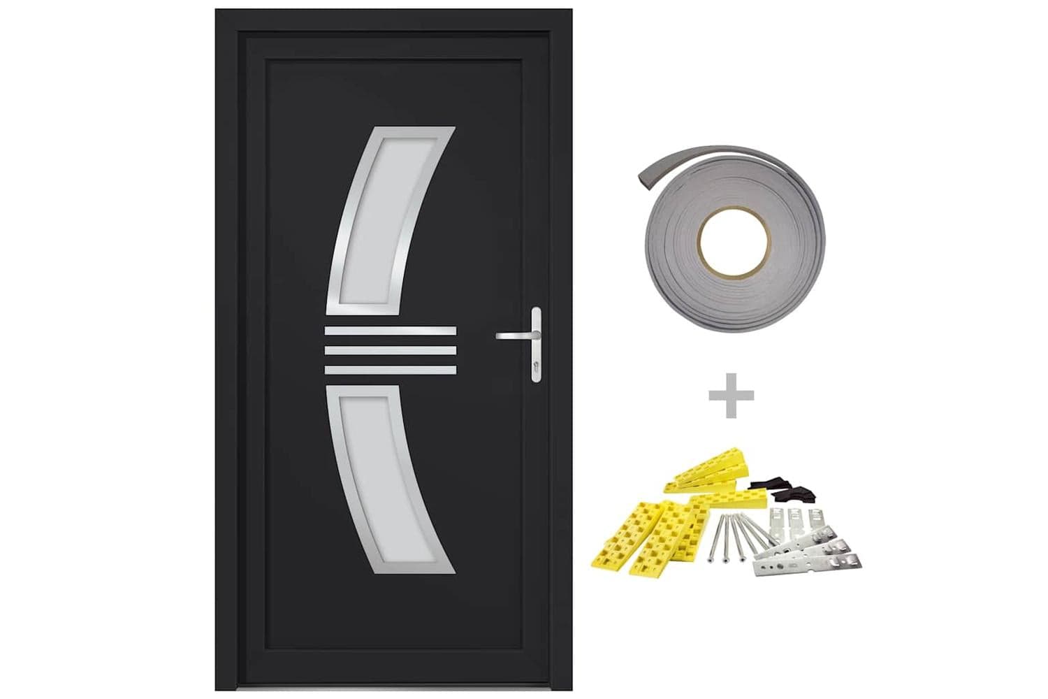 vidaXL Front Door Pvc