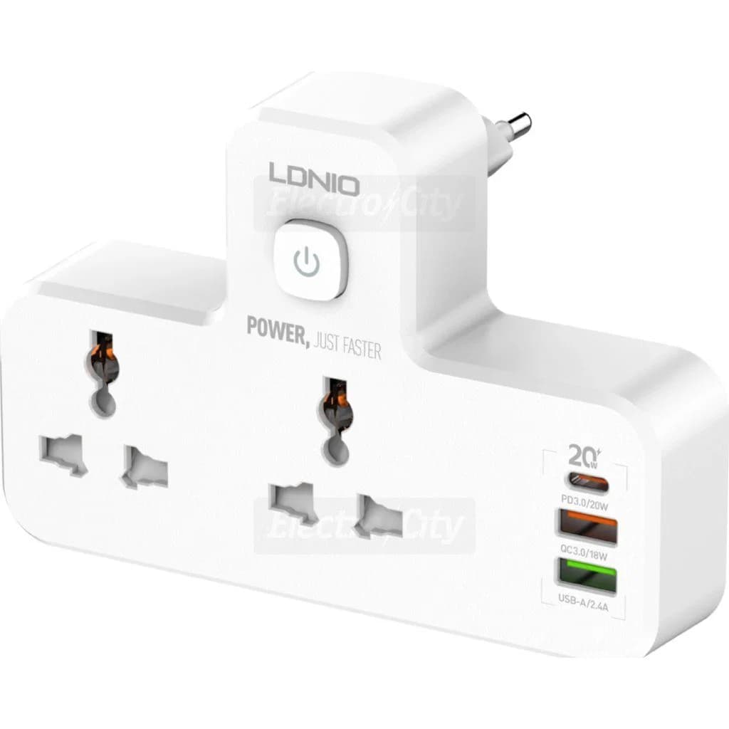 LDNIO 2 Gang Power Strip with USB