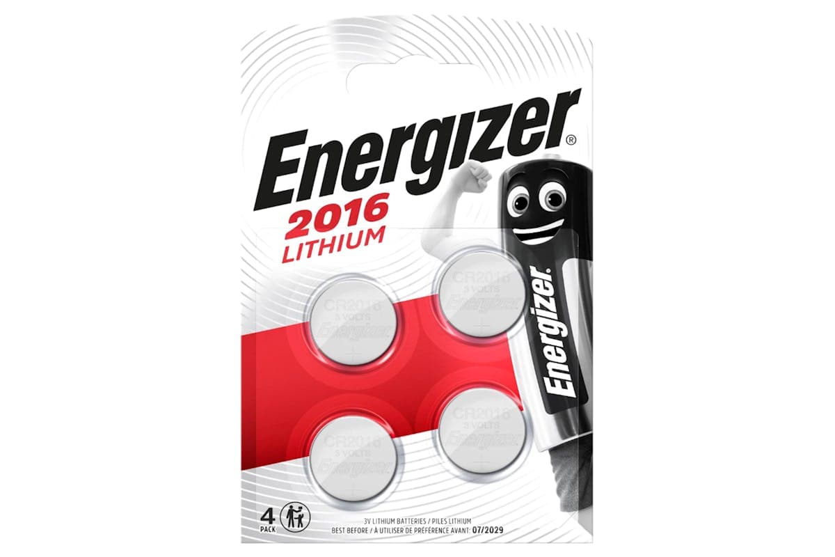 Energizer CR2016 Lithium Button Cell Batteries | 4 Pack