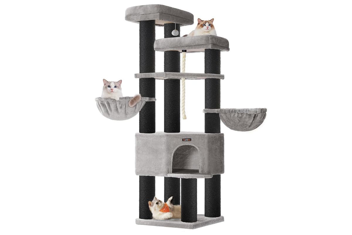 Feandrea Cat Tree | Cat Play Tower | Sisal Rope | Extra Large