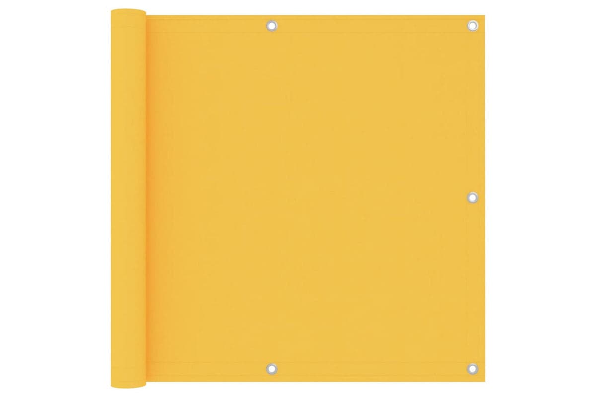 vidaXL 135026 Balcony Screen Yellow 90x500cm Oxford Fabric