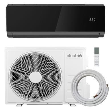 electriQ iQool 24000 BTU WiFi Smart A++ Split Air Conditioner with Heat Pump - Black and Installation Included