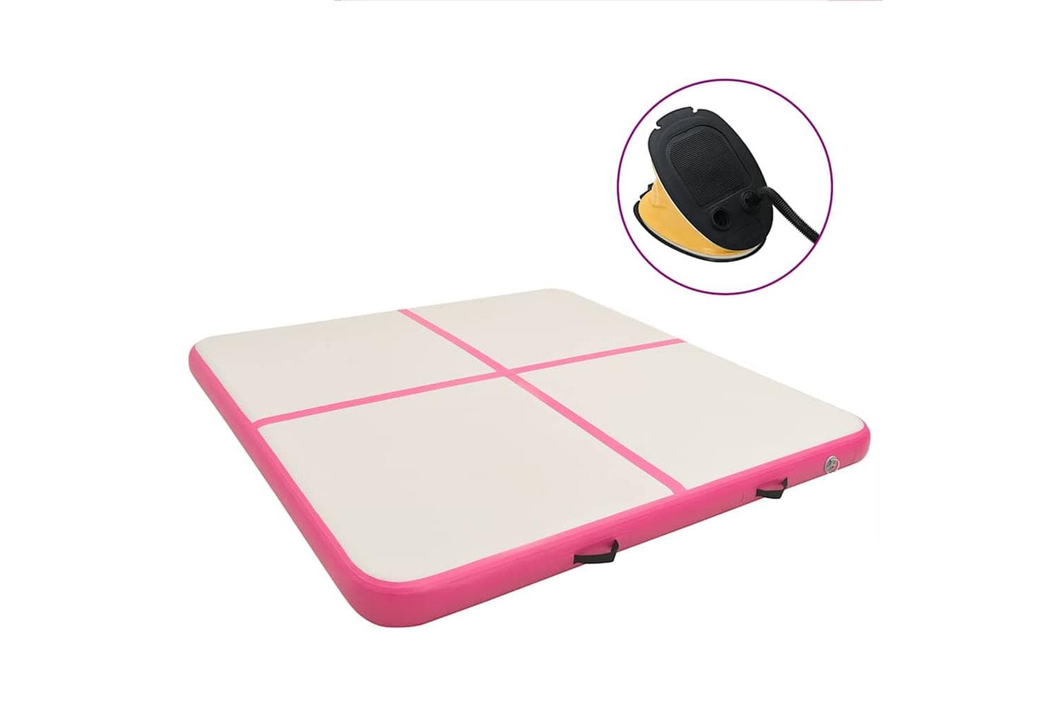 vidaXL Inflatable Gymnastics Mat With Pump