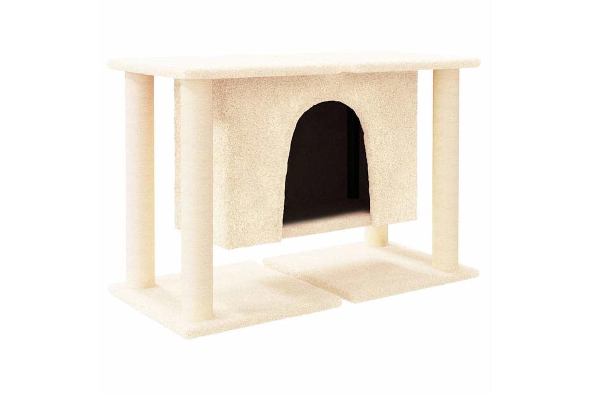 Vidaxl Cat Tree With Sisal Scratching Posts Cream 50 Cm
