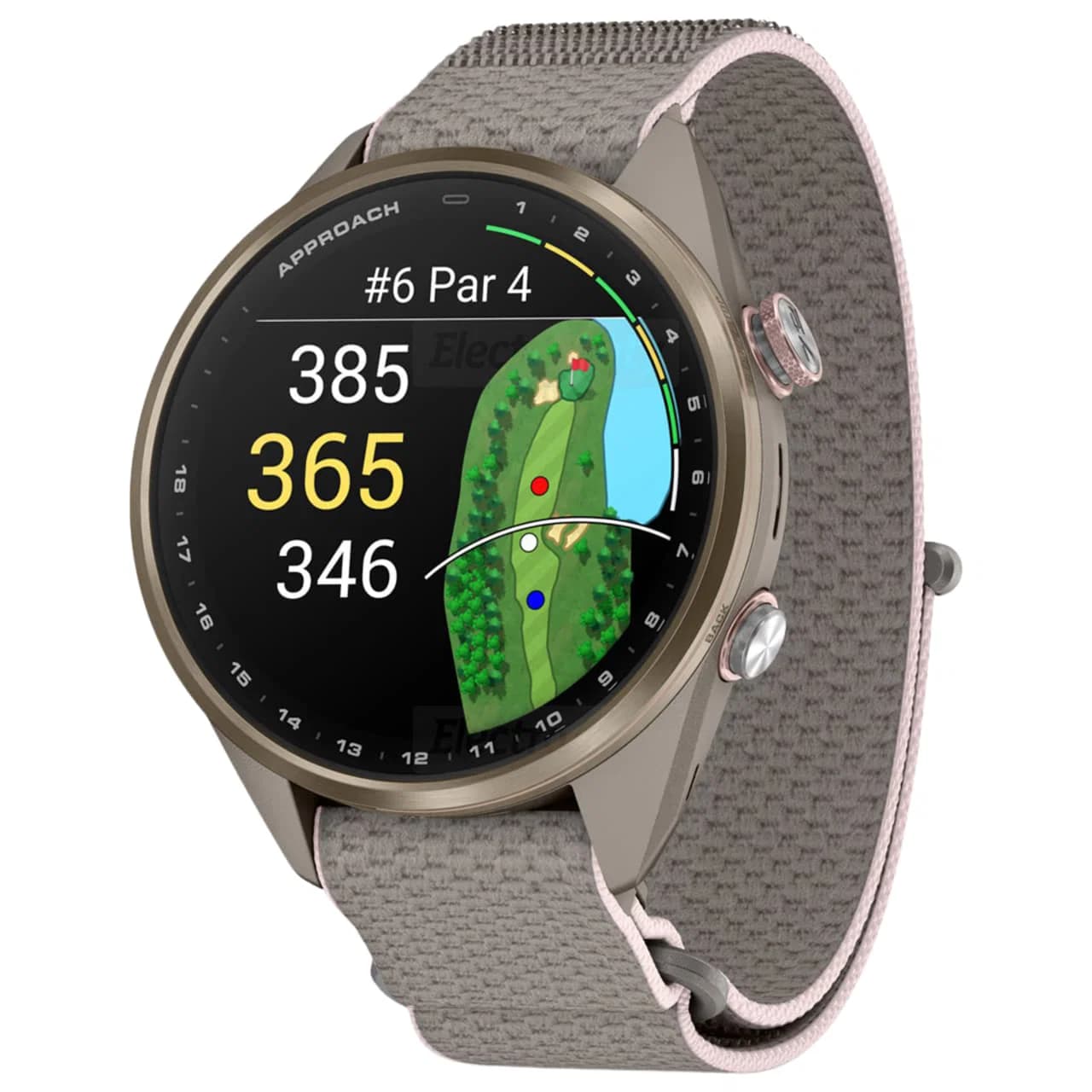 Garmin Approach S72 43mm Golf GPS Smartwatch | Soft Gold & Blush Pink
