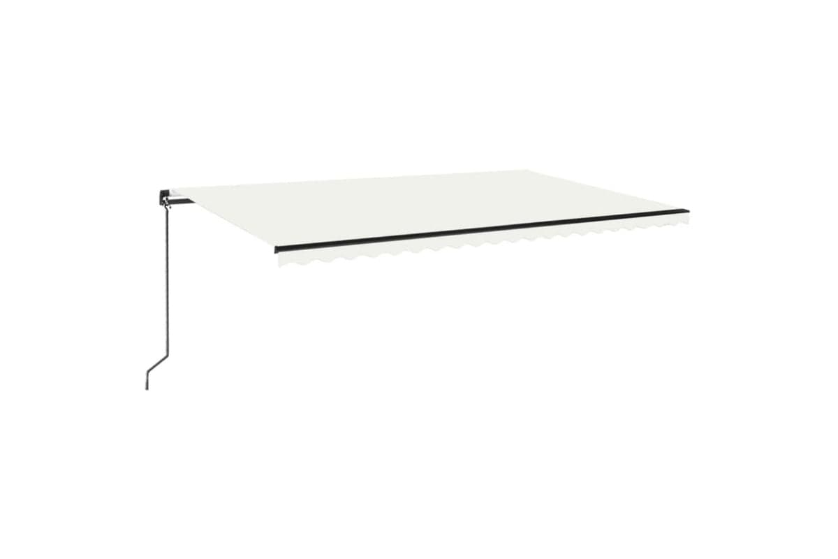 vidaXL 3069217 Manual Retractable Awning 500x350cm Cream
