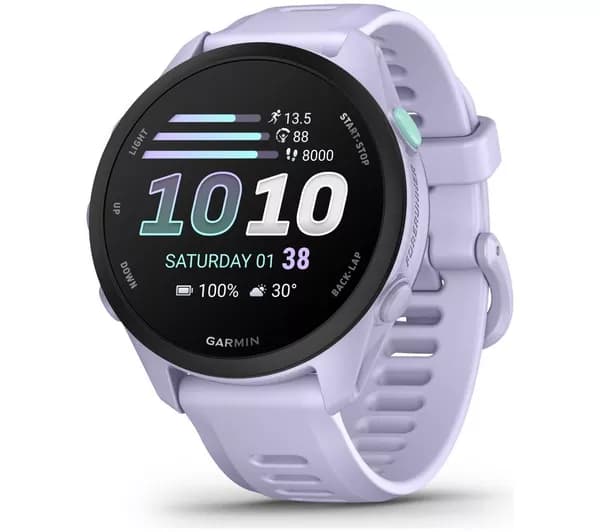 GARMIN Forerunner 70 Sports Watch – Cool Lavender, 43 mm