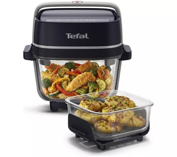 TEFAL Crisp & Go Glass FB7018G1 Air Fryer - Black