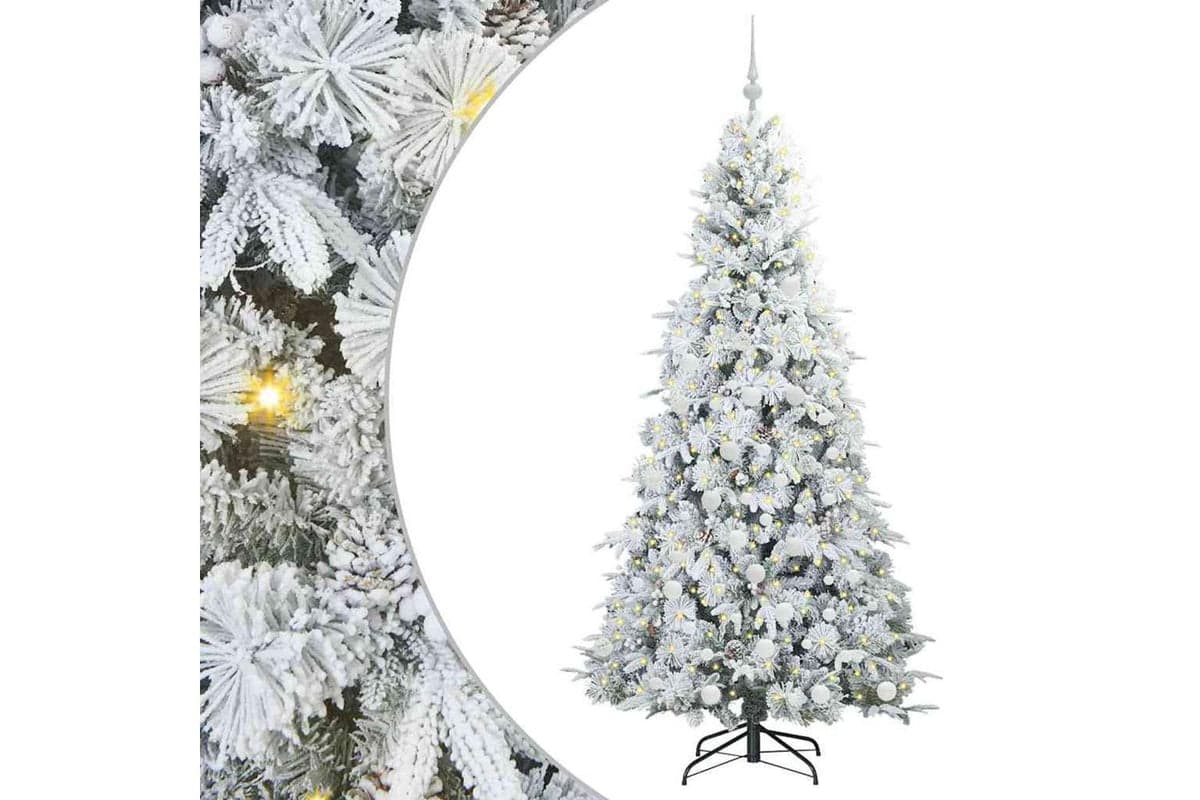 Vidaxl Artificial Hinged Christmas Tree Green 180 Cm Pe And Pvc