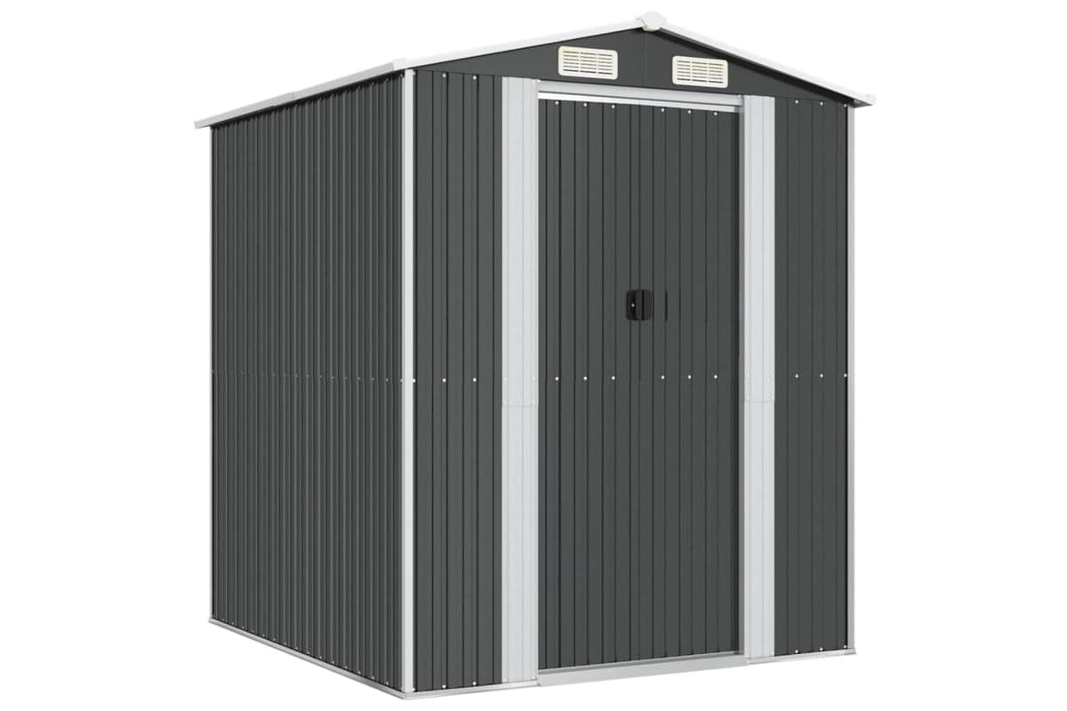 vidaXL 3147449 Garden Shed Anthracite 192x191x223cm Galvanised Steel
