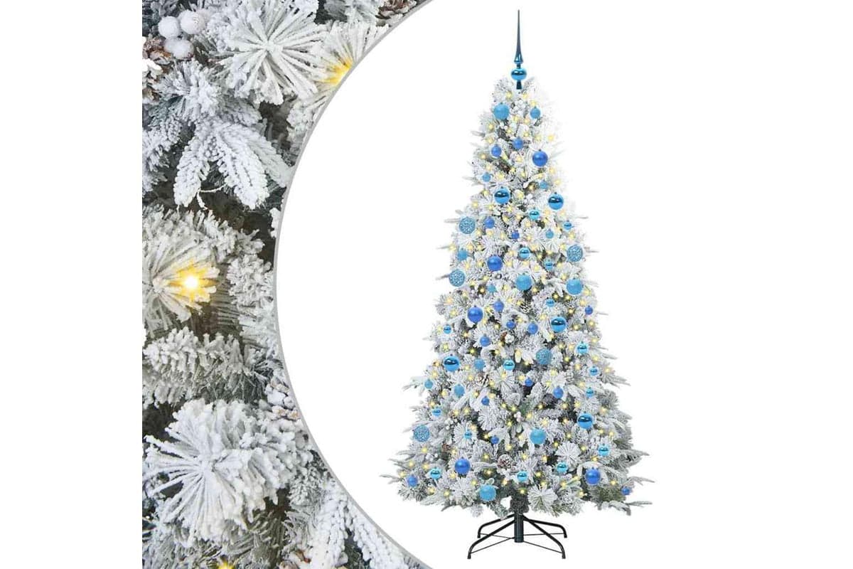 Vidaxl Artificial Hinged Christmas Tree Green 180 Cm Pe And Pvc