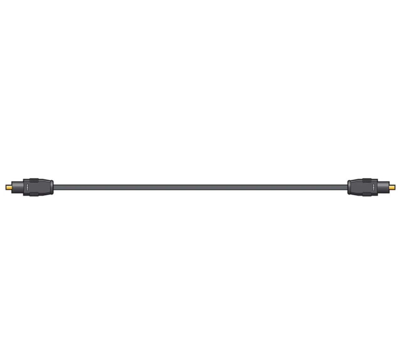 AV Link 112.200uk Fibre Optic Toslink Leads – Black