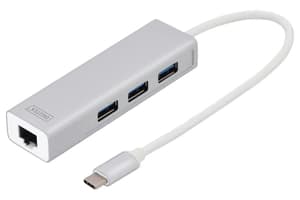 Digitus USB Type-C 3-Port Hub + Gigabit Ethernet