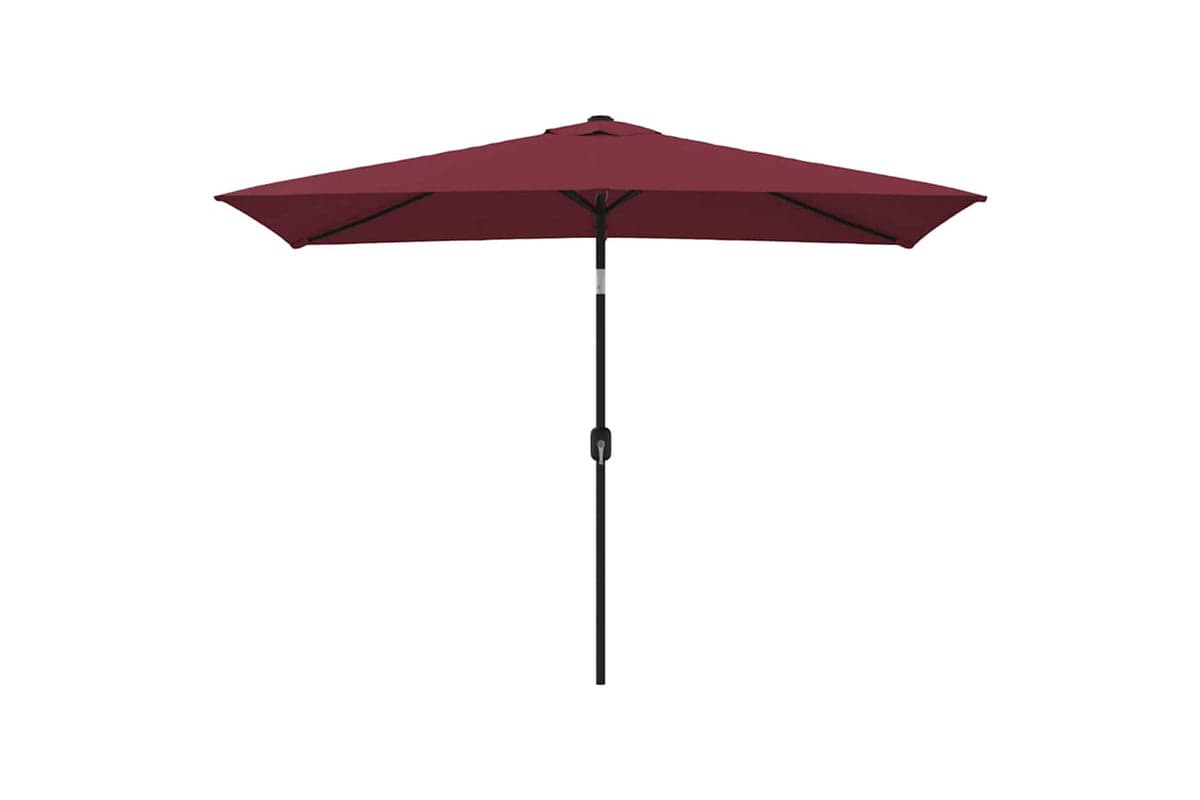 Vidaxl Garden Parasol With Metal Pole 300x200 Cm Bordeaux Red
