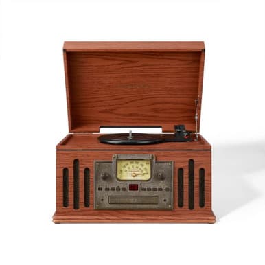 Crosley CR704B-WA Musician 8-in-1 Record Player | Walnut