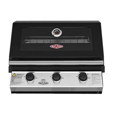 GRADE A1 - Beefeater 1200E 3 Burner Built in Gas BBQ - Black
