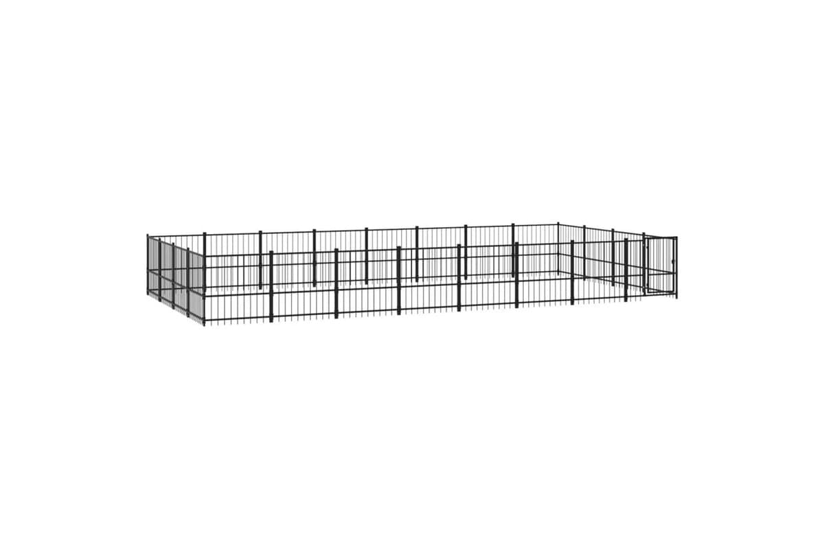 Vidaxl 3124630 Outdoor Dog Kennel Steel 30.11 M2