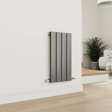 Eco Eleganza Anthracite Vertical Flat Designer Aluminium Radiator