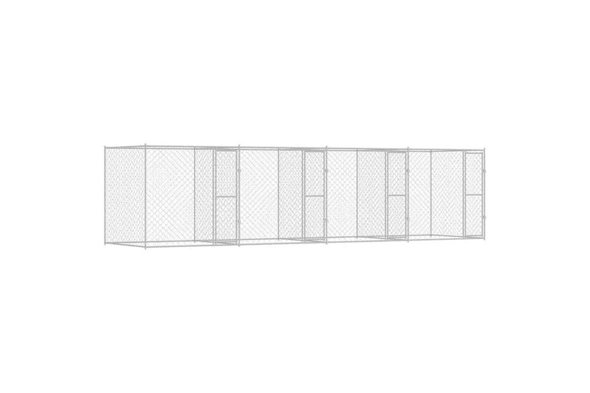 Dog Cage Silver 800 X 200 X 200 Cm Galvanised Steel