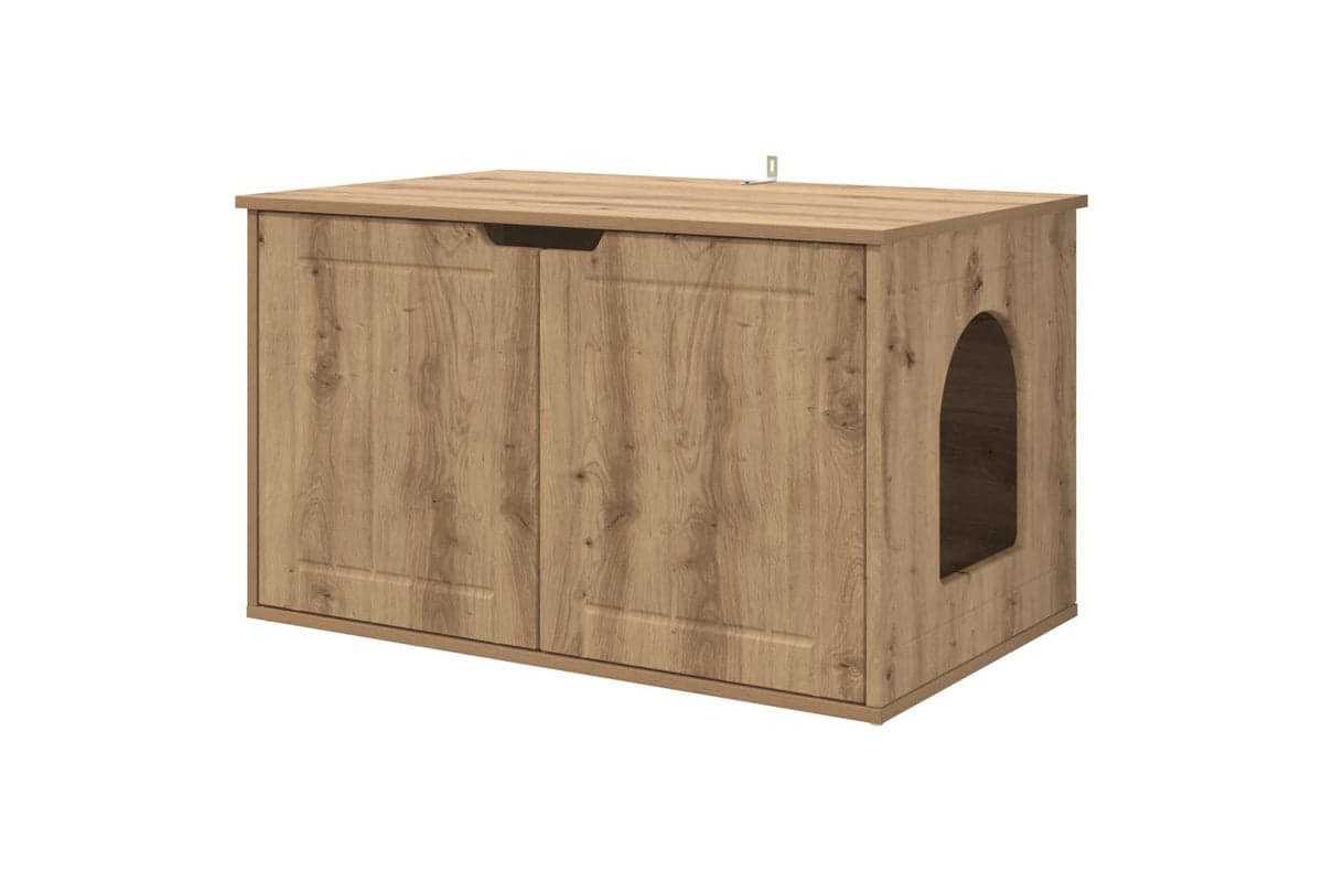 Vidaxl Cat House Artisian Oak 85 X 55 X 505 Cm Engineered Wood