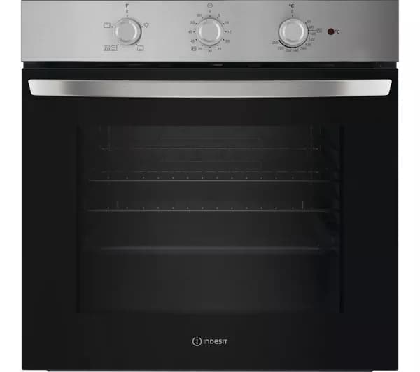 INDESIT Click&Clean IO 232H X UK Plug-in Electric Oven - Stainless Steel
