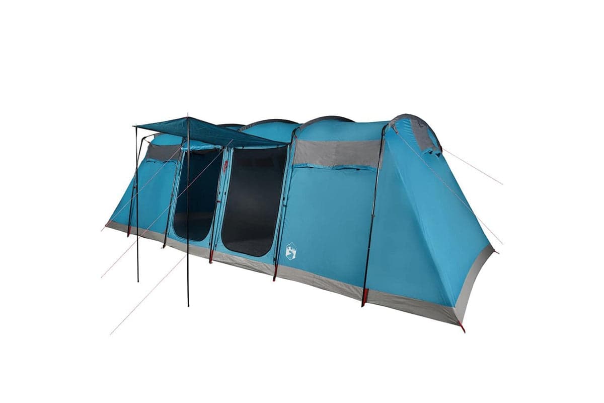 Vidaxl Family Tent Tunnel 10-person Blue Waterproof