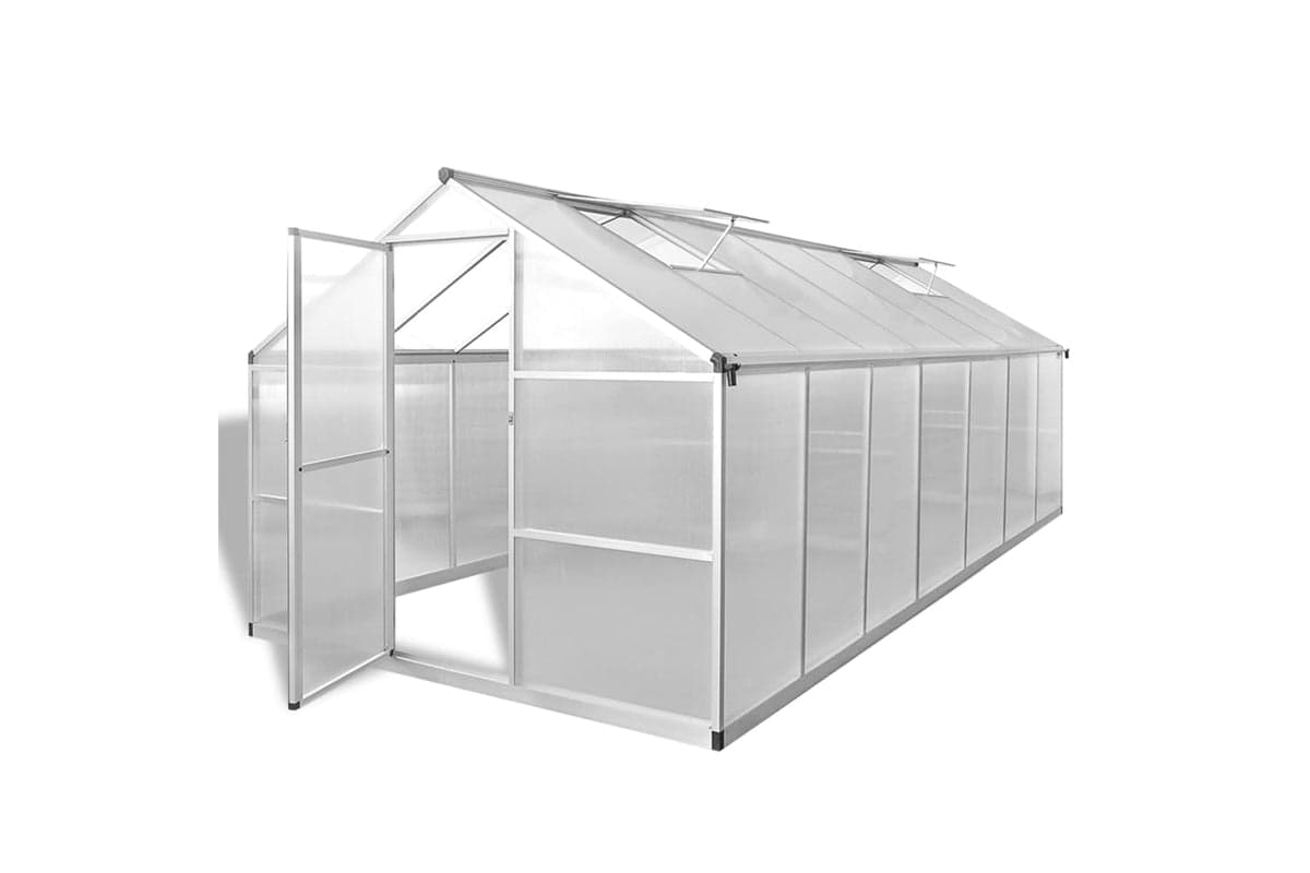 Vidaxl Greenhouse Reinforced Aluminium 10.53 Sq M