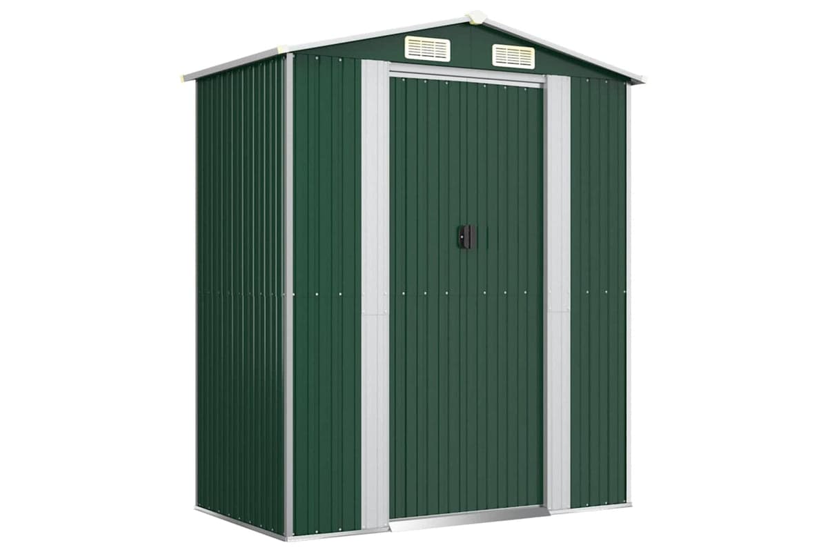 vidaXL 319267 Garden Shed Green 192x108x223cm Galvanised Steel
