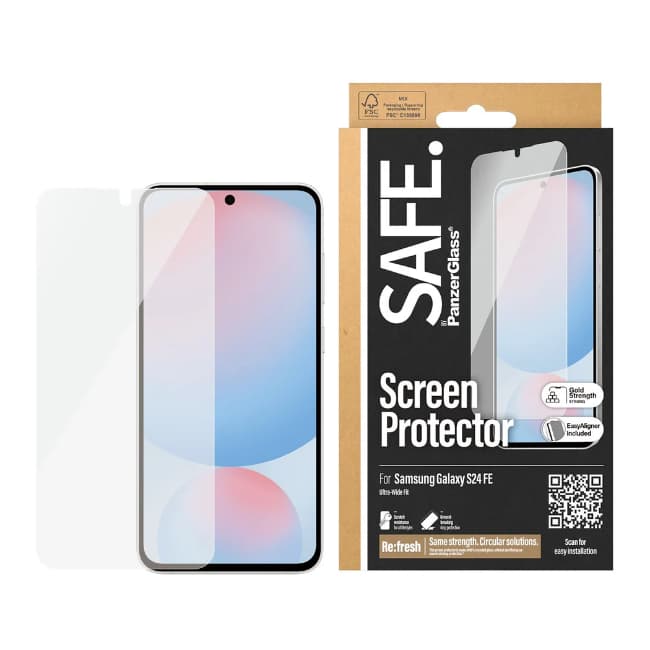 PanzerGlass Screen Protector Samsung Galaxy S24 FE | Ultra Wide Fit | SAFE95976