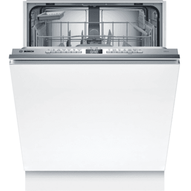 Refurbished Bosch SMV4HTX00G Series 4 Integrated Dishwasher - Smart Wi-Fi D-Rated Silver control panel