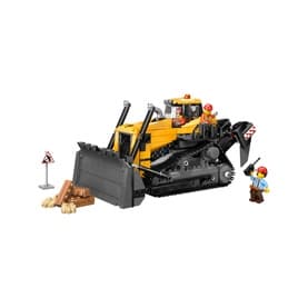 City Yellow Bulldozer Construction Toy