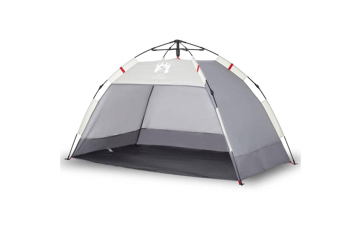 Vidaxl Beach Tent 2-person Grey Quick Release Waterproof