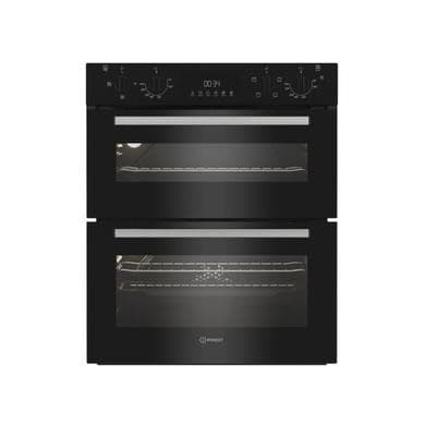 Indesit DUI10DB Electric Built Under Double Oven - Black