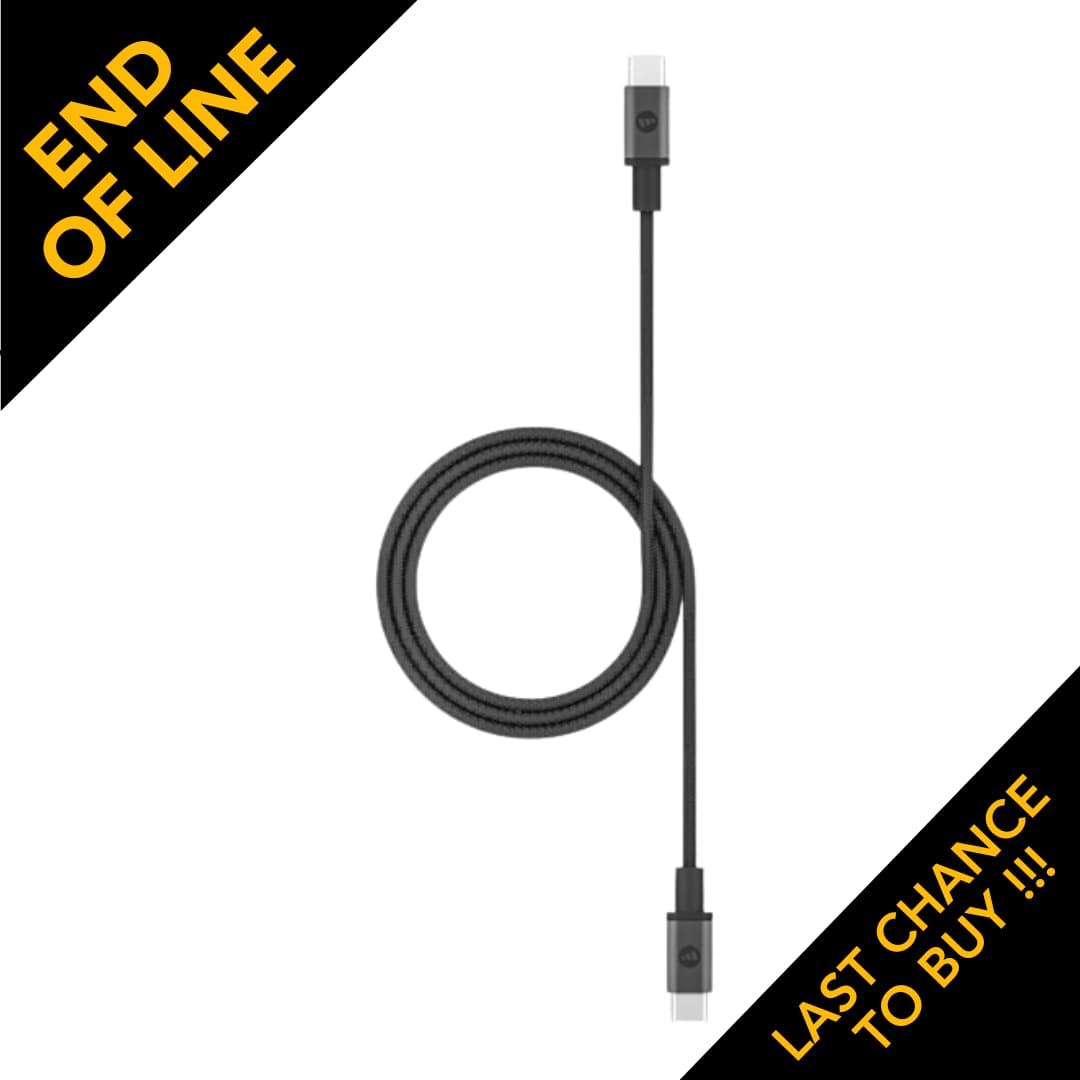 Mophie 409903204 1.5M Charge/Sync Cable USB-C To USB-C (3.1) – Black