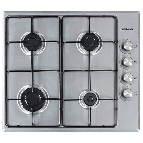 Nordmende 60cm 4 Burner Gas Hob - Stainless Steel | HGE603IX
