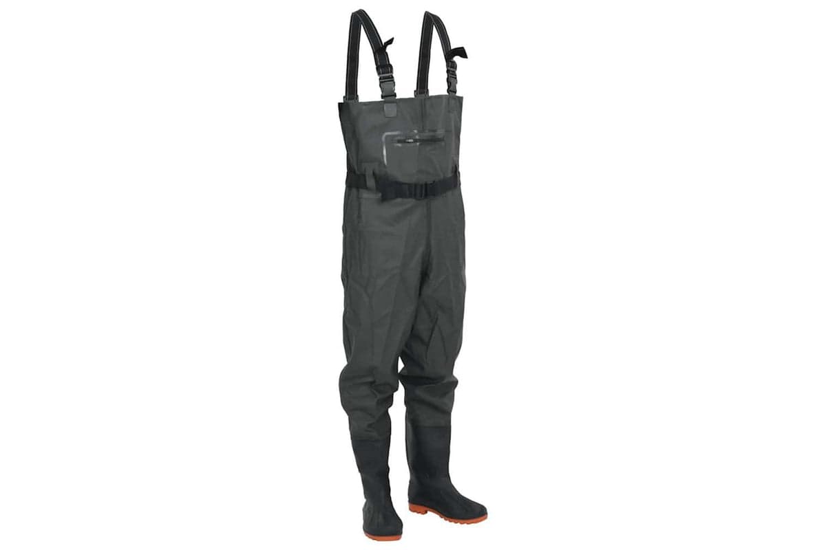 Vidaxl Chest Waders With Boots And Belt Dark Green Size 46