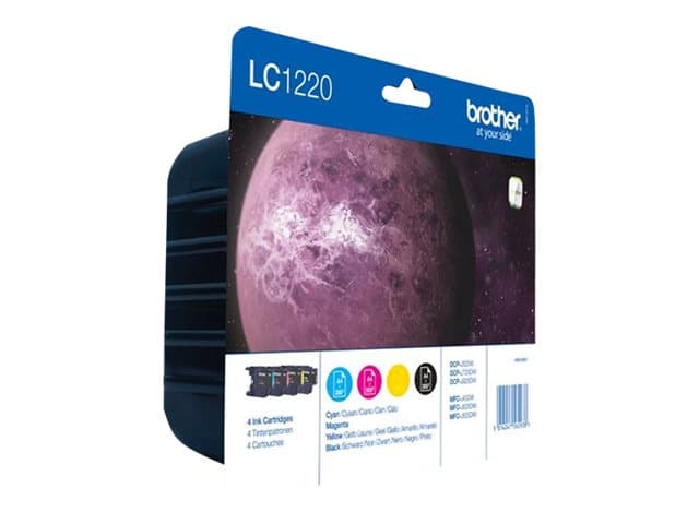 BROTHER - LC1220VALBP - 4-pack - black, yellow, cyan, magenta - original - ink cartridge