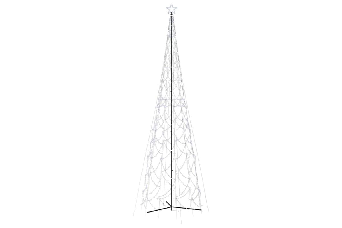 Vidaxl Christmas Cone Tree Cold White 3000 Leds 230x800 Cm