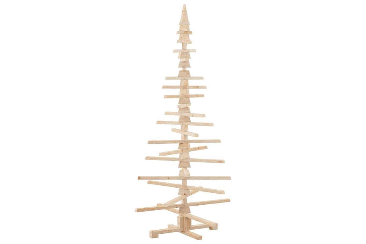 Vidaxl Wooden Christmas Tree For Decoration 180 Cm Solid Wood Pine