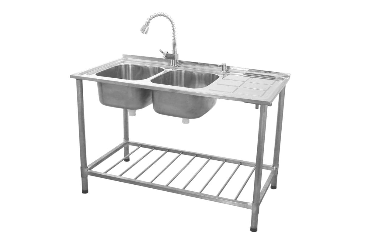 Monstershop 24897 - Kukoo Commercial Catering Sink Double Bo